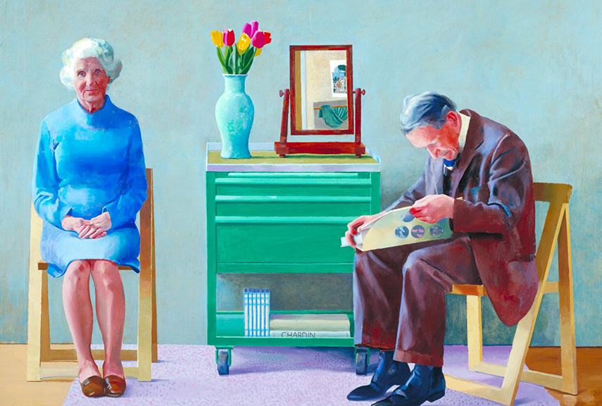 Hockney - My Parents, 1977