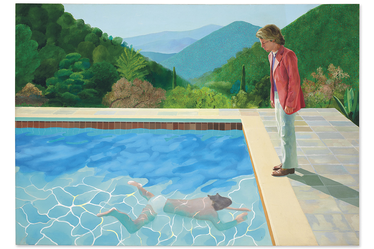 hockney pool with two figures