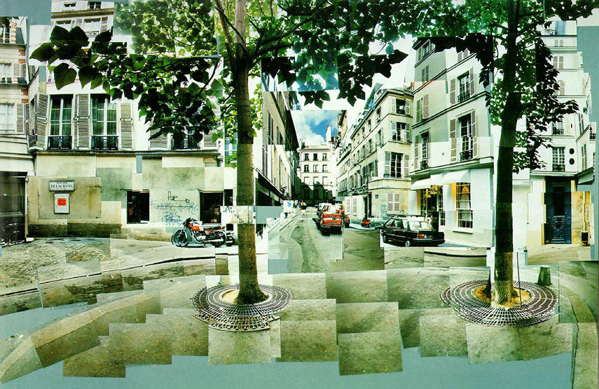 David Hockney created his "joiners" using varying numbers of Polaroid snaps or photolab-prints of a single subject to arrange a patchwork and make a composite image.