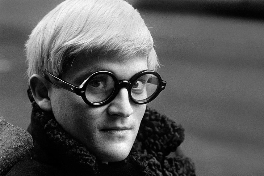 Famous Pop Art artist David Hockney