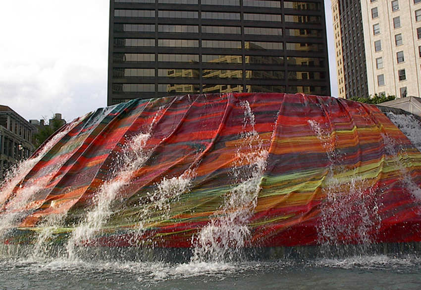 Deanna Sirlin - Fountain Mix, 10 x 50 feet, Woodruff Park, Atlanta, Georgia, USA