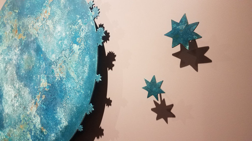 Detail from Blue Moon II, 2011, Photo by Jolene Siana