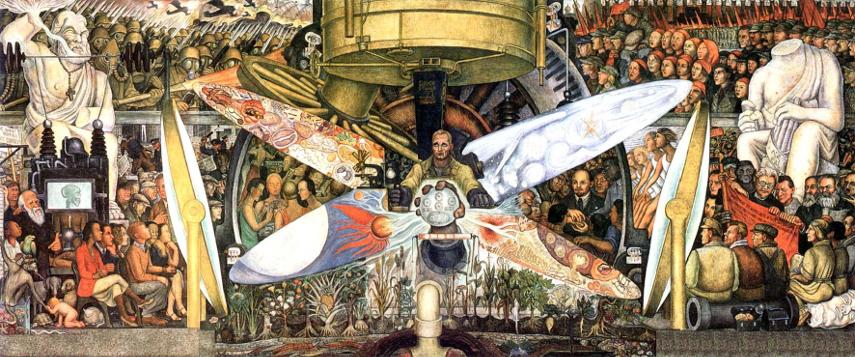 city portrait Diego Rivera - Man at the Crossroads, 1933