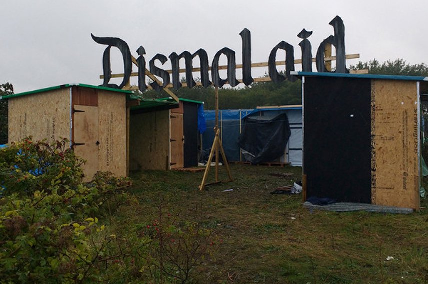 Dismal aid sign dissapears facebook video