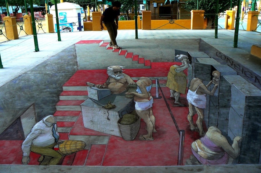 cool 3d street drawings