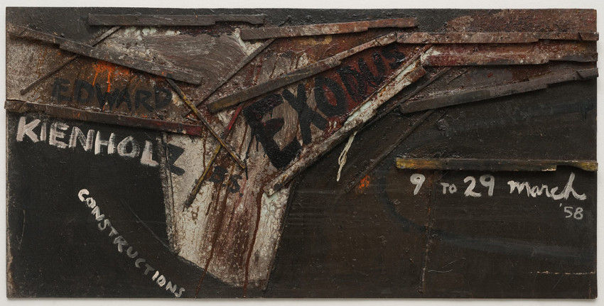 Edward Kienholz - Exodus, 1958, works and work in angeles new gallery hopps, american angeles works