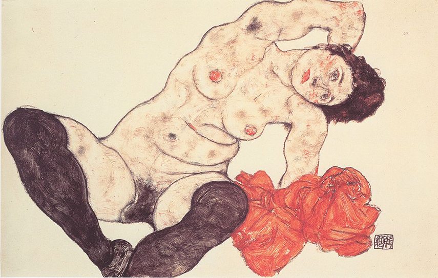 Sitting Girl is a part of leopold schiele's Schiele's popular collection