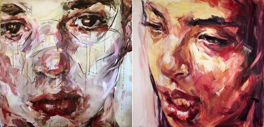 Untitled 1 view service 2017 paintings