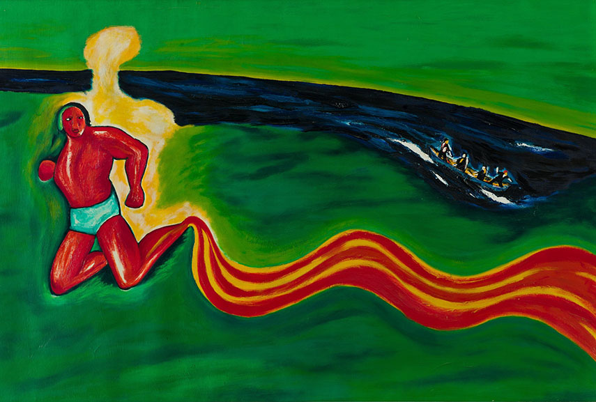 Enzo Cucchi - Eroe del mare Adriatico , 1977–1980. Image via concretamentesassuolo.it