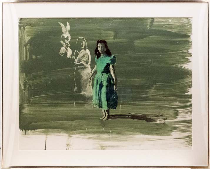 Eric Fischl - Study for Girl with Green Dress, 1987