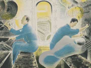 Eric Ravilious, Submarines - The Engine Room, 1940, detail Courtesy Osborne Samuel