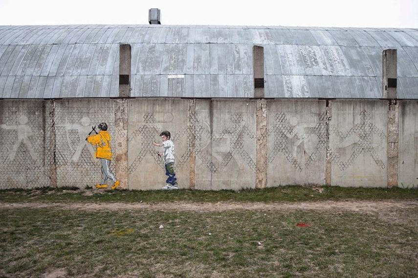 Ernest Zacharevic, Made Corrections Project, privacy wall