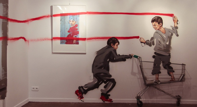 Ernest Zacharevich - Rock Paper Scissors at Montana Gallery