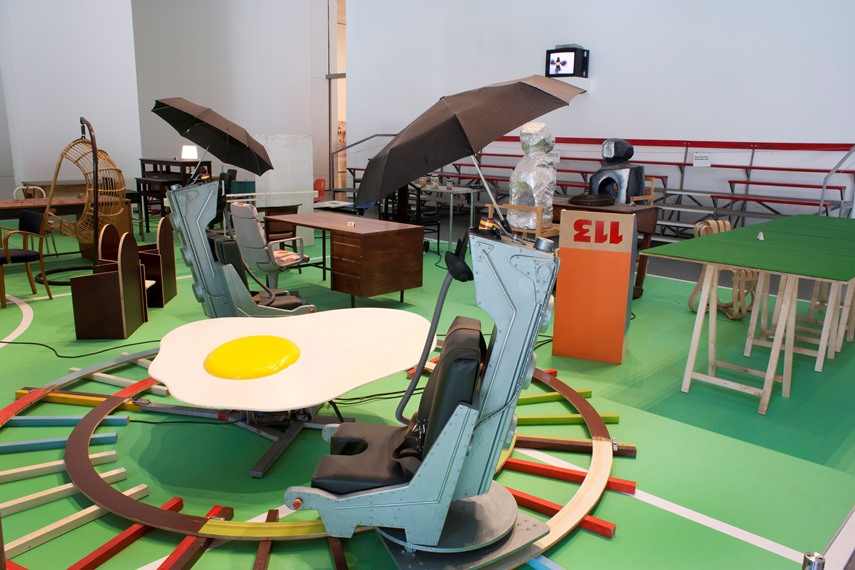 Exhibition view of Martin Kippenberger The Problem Perspective