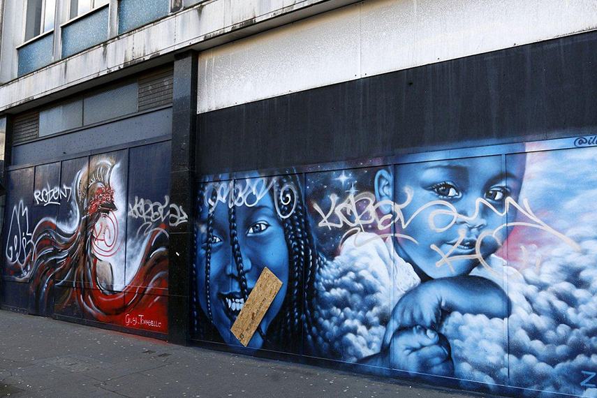 Femme Fierce Street Art Vandalised | Widewalls