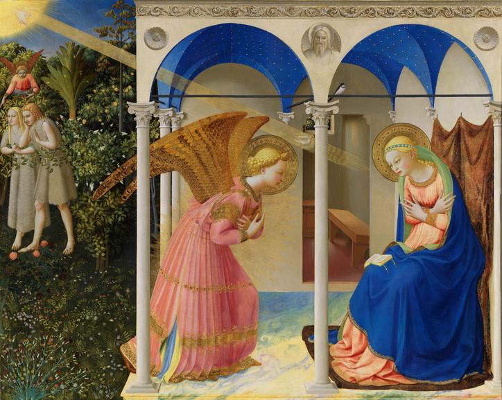 Fra Angelico - Annunciation and Expulsion of Adam and Eve from Eden
