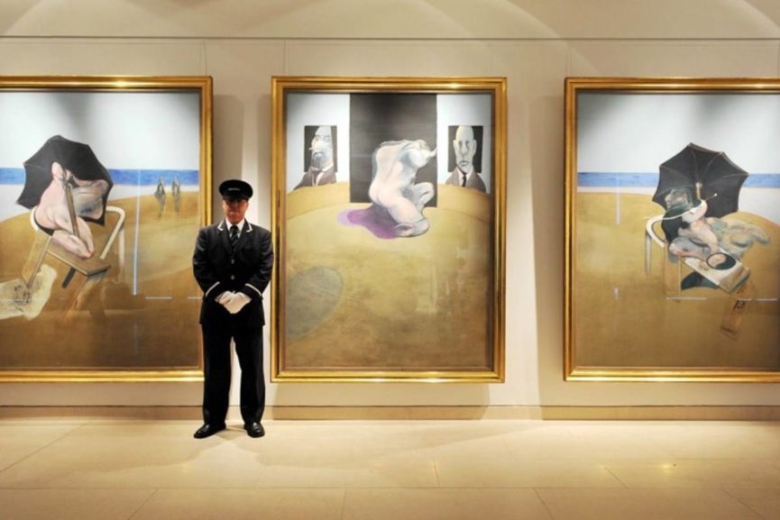 The Most Expensive Francis Bacon Paintings At Auctions Widewalls   Francis Bacon Triptych 1974 1977 Courtesy Of Telegraph.co .uk  865x577 