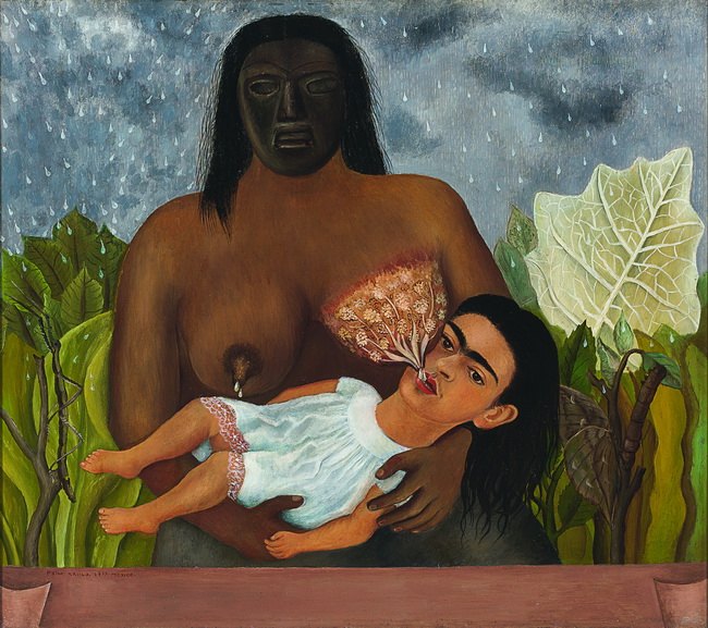 Frida Kahlo - My wet nurse and me