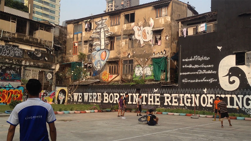 From the Bangkok Street Art documentary by Alisa Phommahaxay