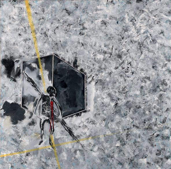 Futura - La Boîte de Mort (for JMB), 1992 (156 x 156 x 8,7 cm)