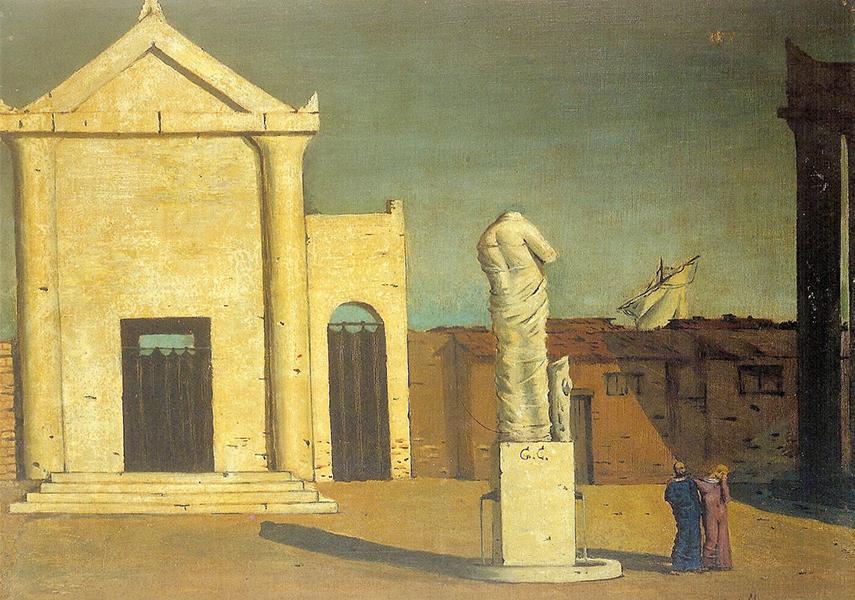 Giorgio de Chirico - The Enigma of an Autumn Afternoon, 1910 - example of Pittura Metafisica