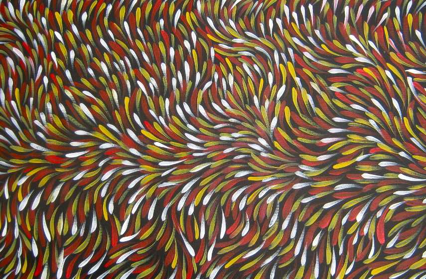 Gloria Petyarre - Bush Medicine Dreamtime (Detail), photo credits Indigenousinstyle