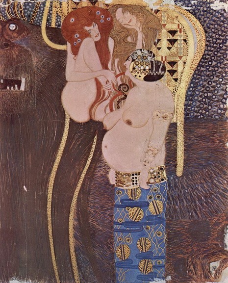 Gustav Klimt - A section of the Beethoven Frieze