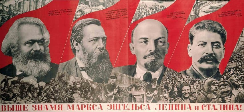 Gustav Klutsis, Under the Baner of Marx, Engels, Lenin and Stalin 1933