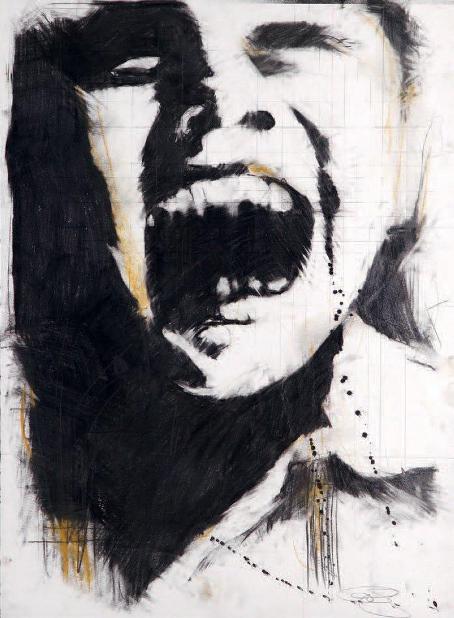 Guy Denning - Screaming Head 1, 2007 (76,2 x 55,9 cm)