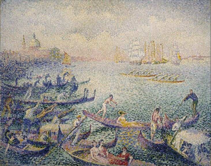 Pointillist artist Henri Edmond