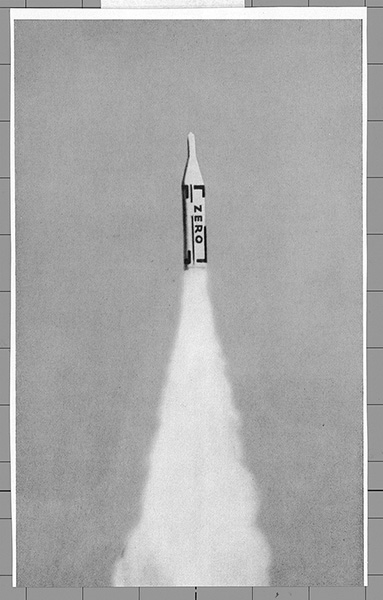 Illustration from ZERO 3 (July 1961), design by Heinz Mack