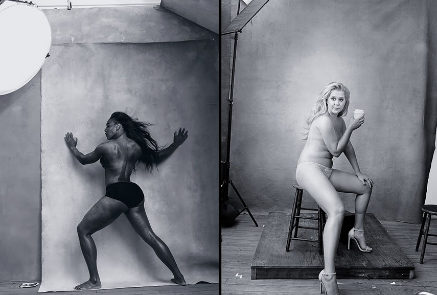 Images of Serena Williams and Amy Schumer by Annie Leibovitz