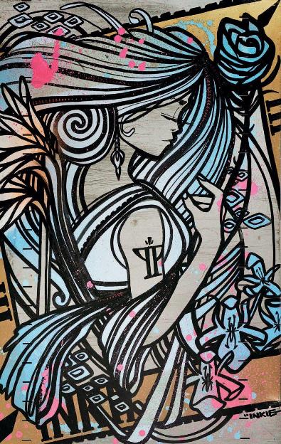 Inkie - Ink Nouveau, 2014 (99 x 63 cm)