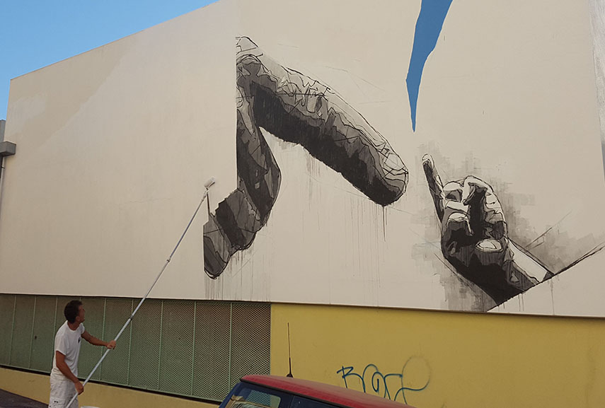 Ino's Mural being Removed