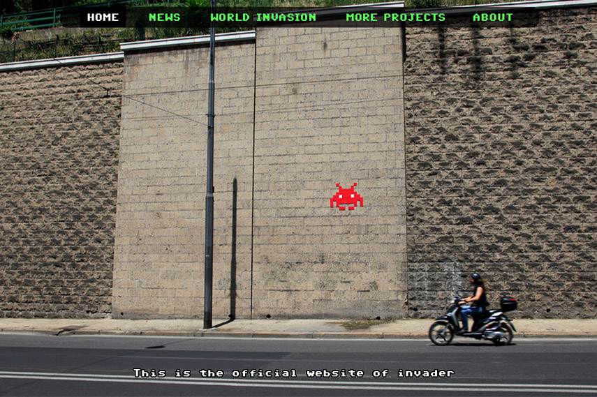 Invader website screenshot