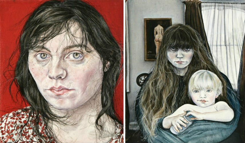 Ishbel Myerscough - Life, 2004 (Left) - Misery, 2006 (Right), Images courtesy of the Flowers Gallery