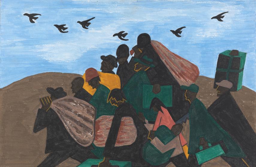 Jacob Lawrence - Panel 3 from The Migration Series