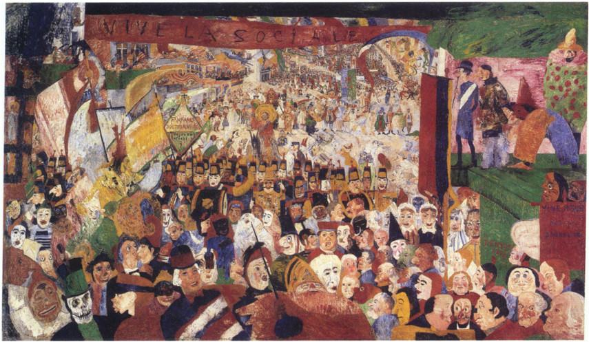 James Ensor - Christ's Entry Into Brussels, 1889, part of Getty Publications museum collection