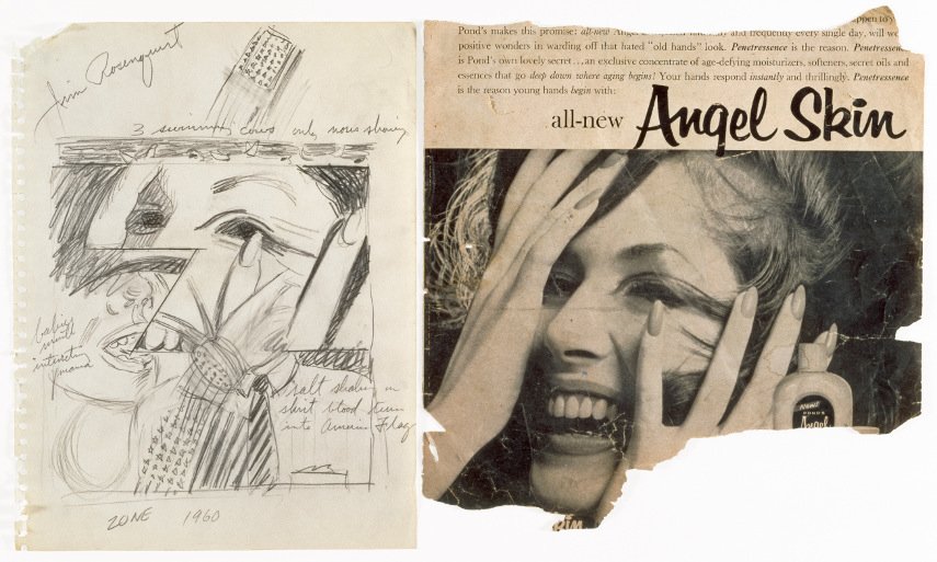 Source material and first study for Zone, 1960