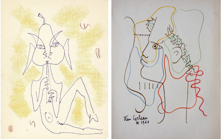 Deliberately simple, the work of Jean Cocteau always aimed to develop aspects other than the visual one