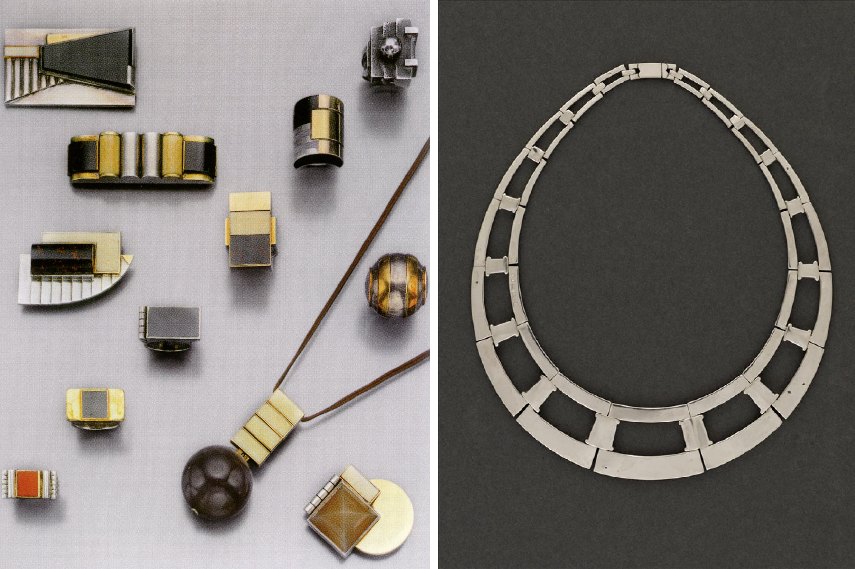 Art Deco artists like Jean Després created great lines of jewelry