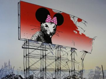 Jeff Gillette - Banksy Minnie Nagasaki, detail