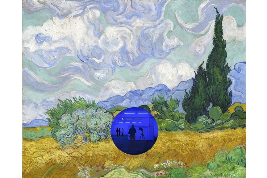 Jeff Koons Gazing Ball サイプレスのヴァンゴッホ麦畑
