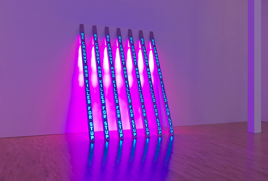 Jenny Holzer - BLUE PURPLE TILT, 2007