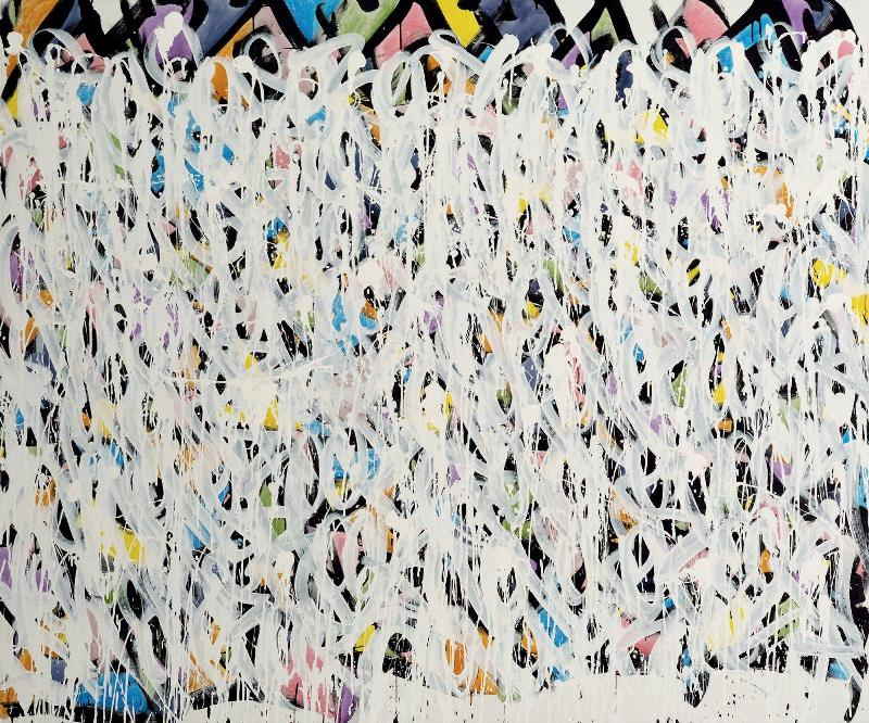 JonOne - Composition, 2014 (173 x 206 cm)