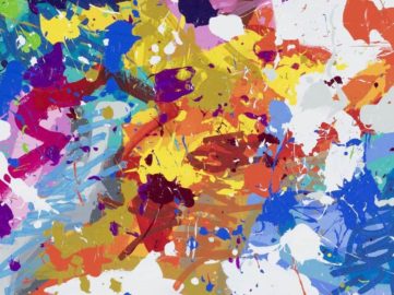 JonOne - Touch Me (detail), 2018