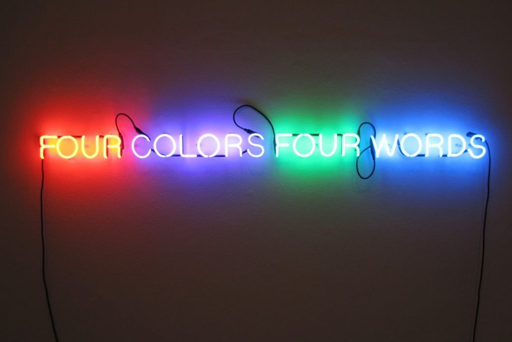 Five Words in Orange Neon, 1965 Widewalls