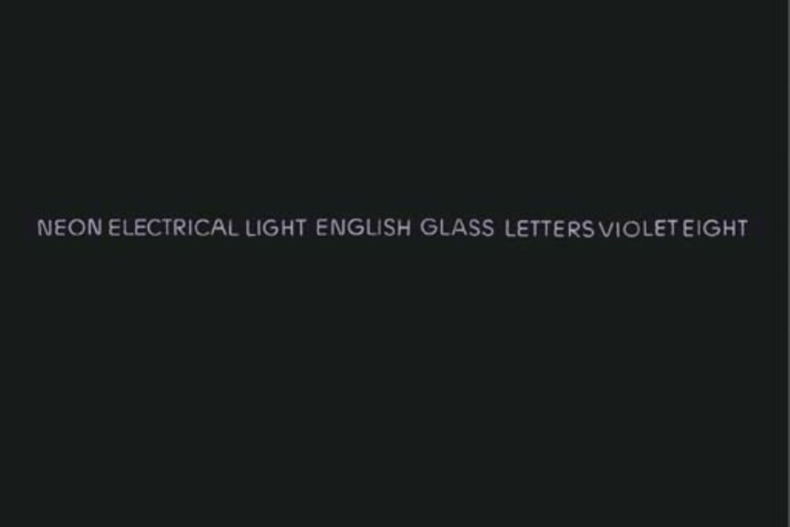 Five Words in Orange Neon, 1965 Widewalls