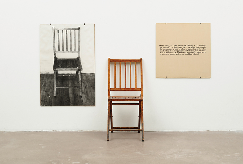 Joseph Kosuth - One and Three Chairs, 1965