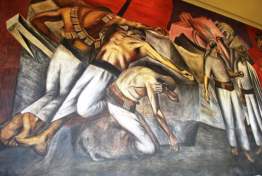 V E Co Pot Ebujete V D T O Mexick Muralism A Muralists Steve Walton S   José Clemente Orozco Destruction Of The Old Order Detail 1926 At National Preparatory School Mexico City 